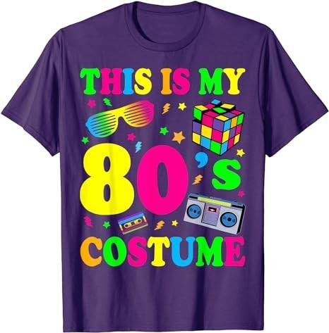 This Is My 80s Costume T-Shirt 80's 90's Party T-Shirt Hoodie Sweatshirt | TeeSparky.com (Image 4)