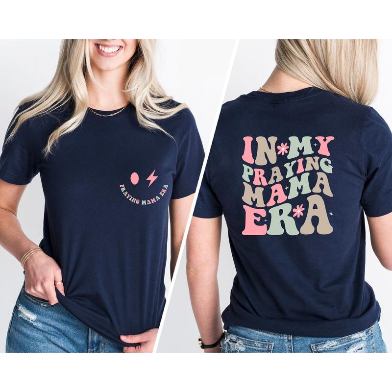 In My Praying Mama Era T Shirt, Praying Mom Era Shirt, Mothers Day Gift, Christian Mom Shirt, Easter T-Shirt,... (Image 3)