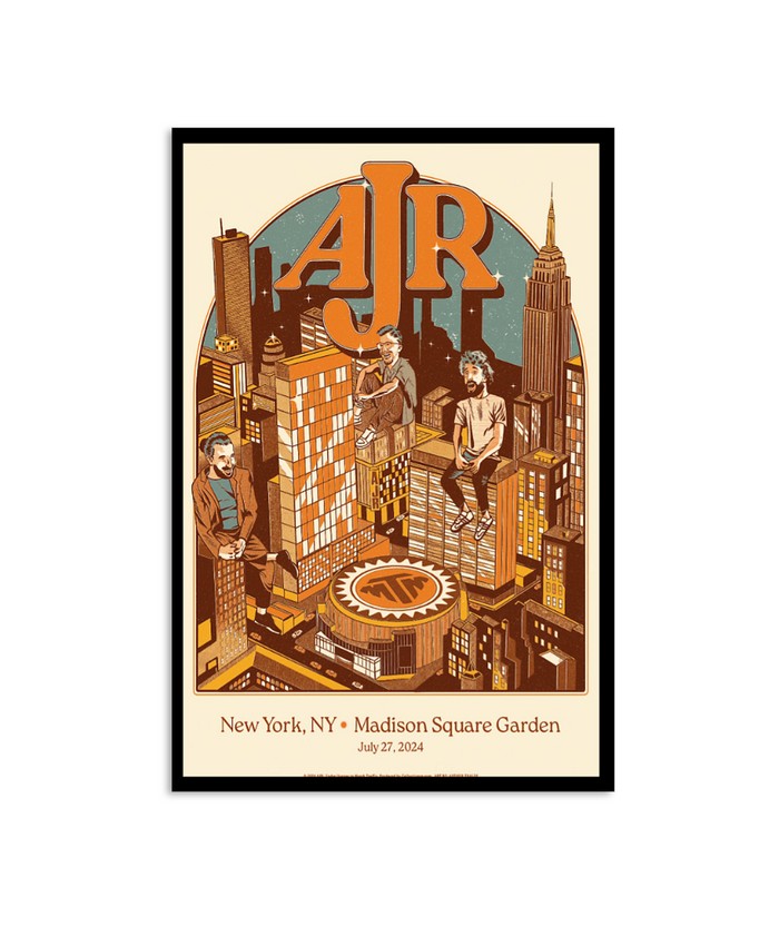 AJR Jul 27 2024 Madison Square Garden in New York NY Poster