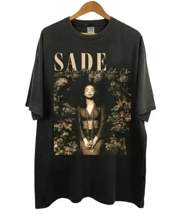 Sade Adu Helen Tshirt, Sade Graphic Shirt, Retro SADE Shirt, Sade Fan Gift, Sade Tour, Sade Concert Merch, Gift for her, Gift for him Menswear Top Und