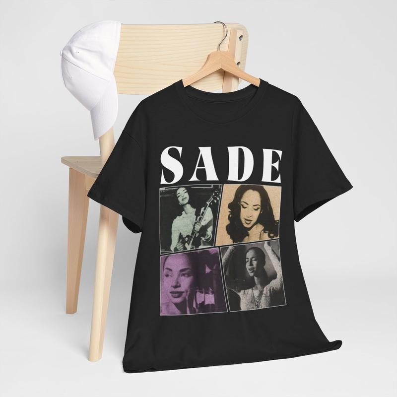 Sade Vintage Style T-Shirt, Sade Singer Music Vintage 90Ã¢â‚¬â„¢S Menswear Unisex T-shirt Cotton Tshirt