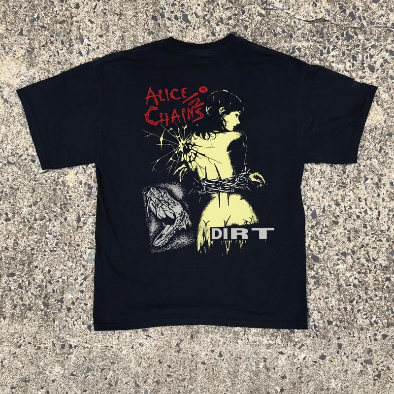 Alice In Chains Dirt Album Tour Print Back Cotton Gift For Fan S to 5XL T-shirt, Retro Alice In Chains Tee Gift, Gift For Her, Music Tour Shirt, vinta