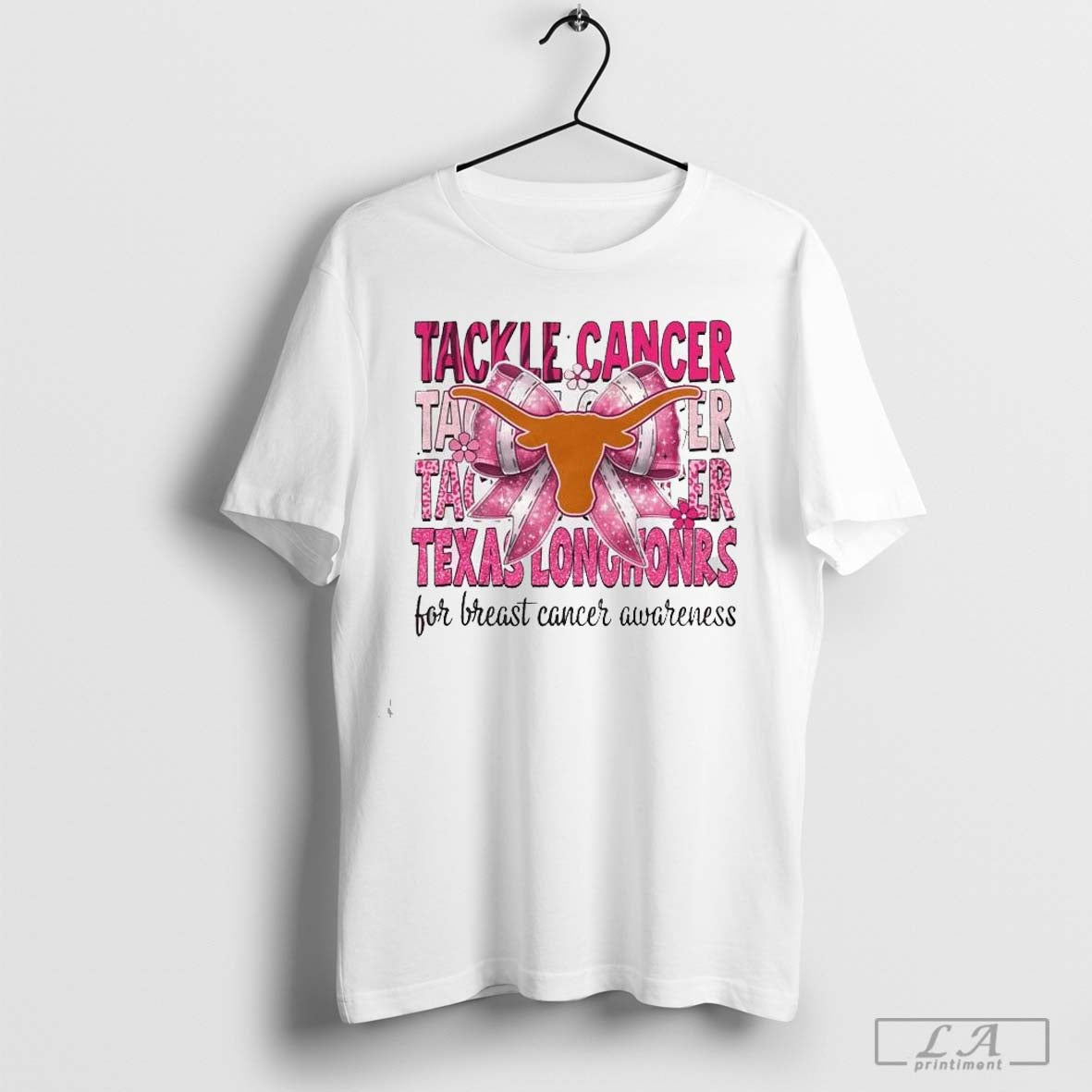 Texas Longhorns Tackle Cancer For Breast Cancer Awareness T-shirt Hoodie, Sweatshirt | TeeSparky.com