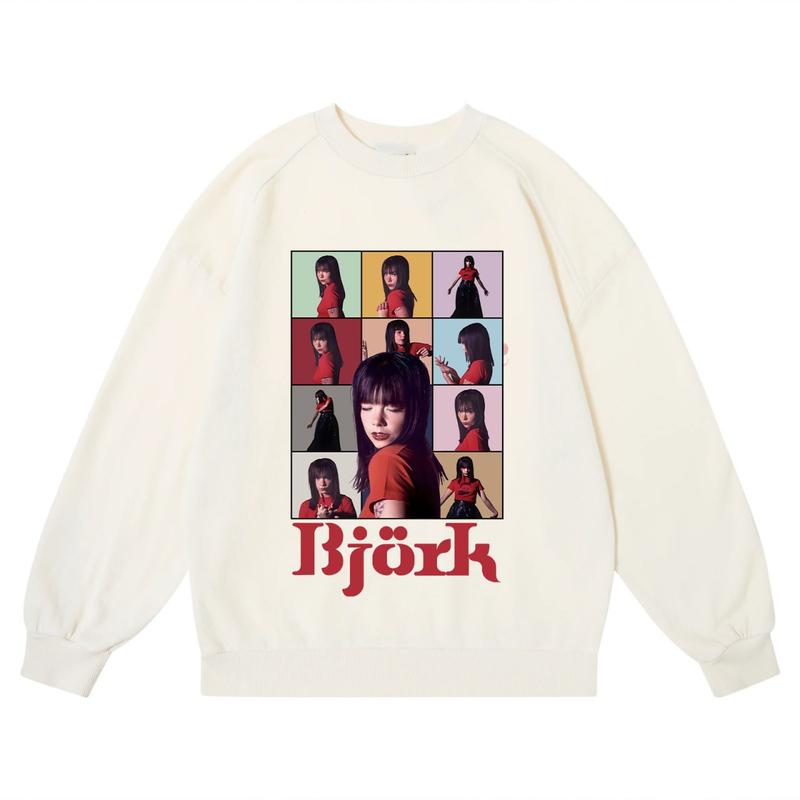 Bjork t shirt 90s white short sleeve tee classic Unisex Men Women, Bjork vintage shirt, Band Tour Tee, concert tour music, vintage music shirt