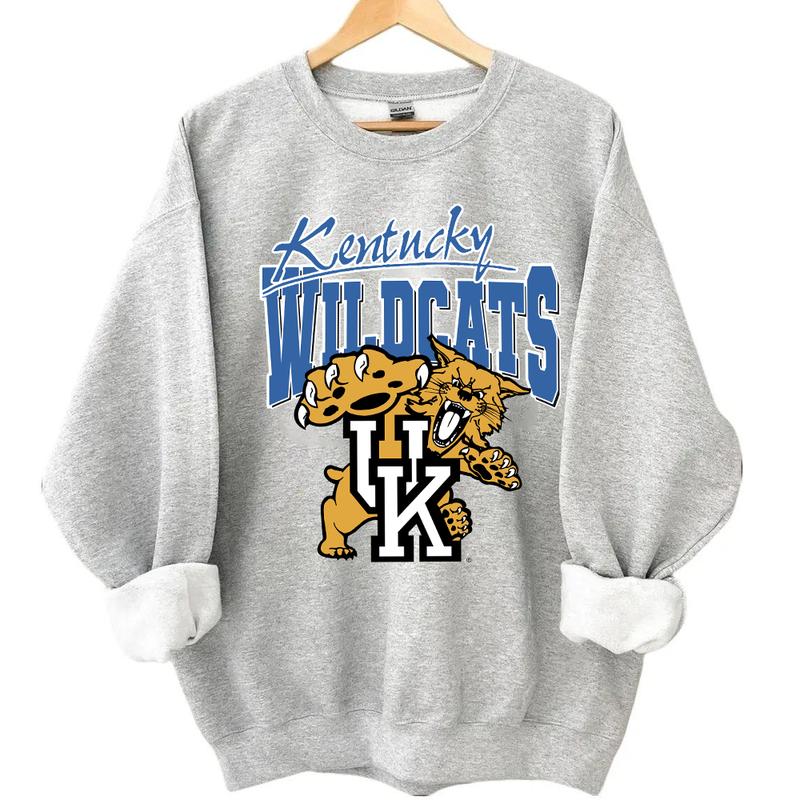 Unisex Vintage 90s NCAA University of Kentucky Wildcats Logo Retro 90s t-shirt, sweatshirt, hoodie Cotton Menswear