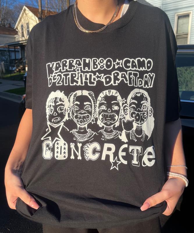 Hot Lil Yachty, Karrahboo, Camo, DC2Trill, Draft Day, Concrete Family Vintage Bootleg Rap T-Shirt
