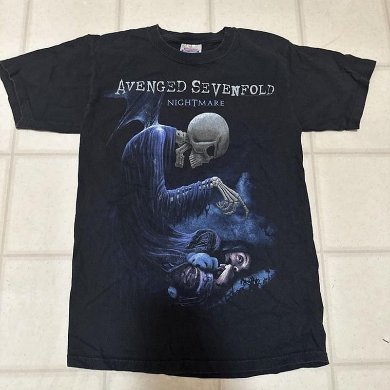Vintage Avenged Sevenfold Nightmare 00s Vtg Faded Rock Band T Shirt Crewneck Classic