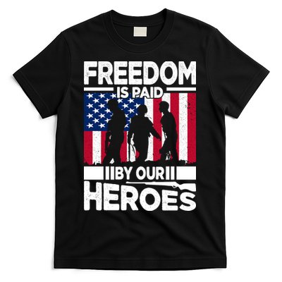 Freedom Is Paid By Our Heroes Memorial Day Gift T-Shirt Hoodie Sweatshirt | TeeSparky.com