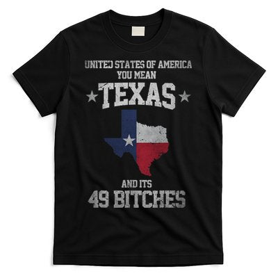 Funny Texas And Its 49 States USA Texan Vintage Texas Pride T-Shirt