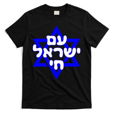 Hebrew Am Yisrael Chai Israel Magen Davi T-Shirt Hoodie Sweatshirt | TeeSparky.com