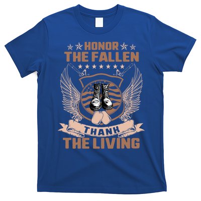 Honor The Fallen Thank Living Memorial Day Military May 25th Cool Gift T-Shirt Hoodie Sweatshirt | TeeSparky.com