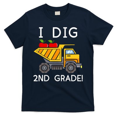 I Dig 2nd Grade Student Teacher Construction Back To School T-Shirt Hoodie Sweatshirt | TeeSparky.com