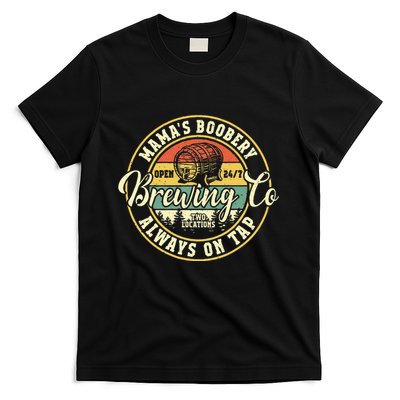 Mama Boobery Breastfeeding Brewery New Mom Brewing Co Retro T-Shirt Hoodie Sweatshirt | TeeSparky.com