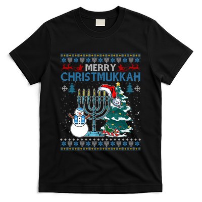 Merry Christmukkah Jewish Hanukkah Christmas Ugly T-Shirt Hoodie Sweatshirt | TeeSparky.com
