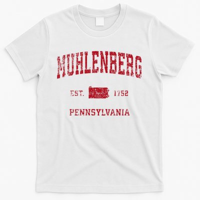 Muhlenberg Pennsylvania PA Vintage Sports Design Red Print T-Shirt