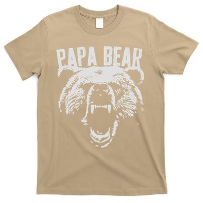 Papa Bear Best Dad Fathers Day Father Pop Vintage Gifts T-Shirt