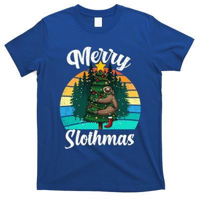Retro Vintage Merry Slothmas Christmas Cute Sloth Pajamas Gift T-Shirt Hoodie Sweatshirt | TeeSparky.com