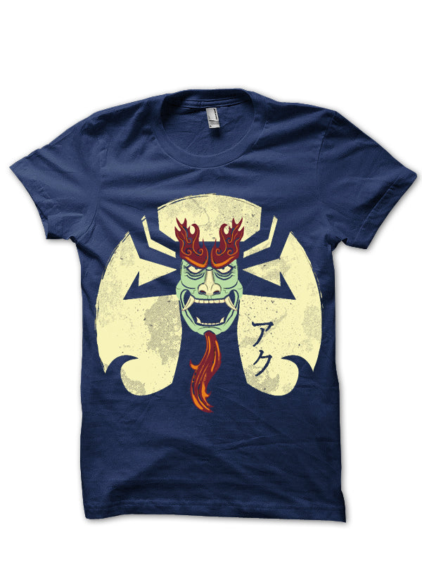 Samurai Jack Navy Blue Tee Hoodie, Sweatshirt | TeeSparky.com