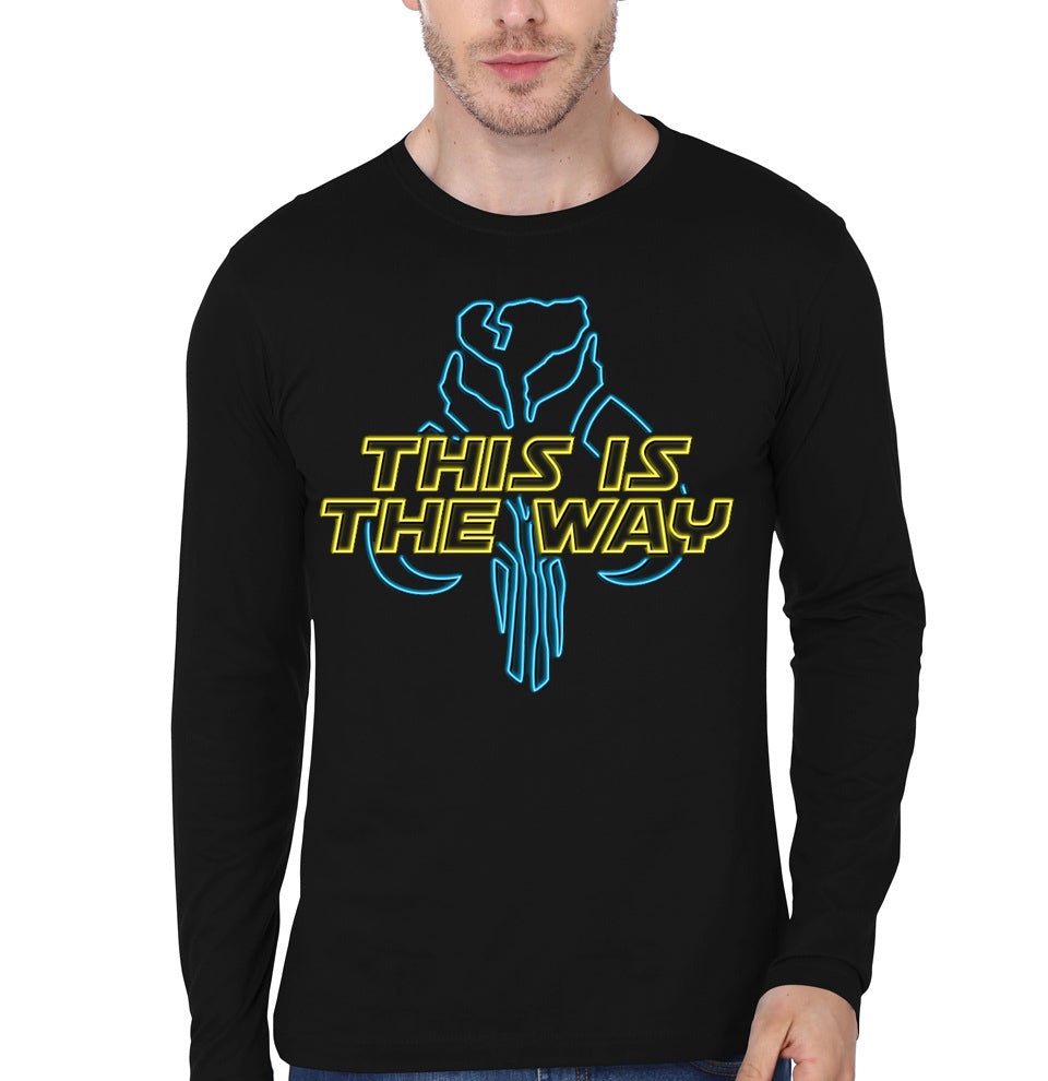 This Is The Way â€“ Neon Black T-Shirt Hoodie, Sweatshirt | TeeSparky.com