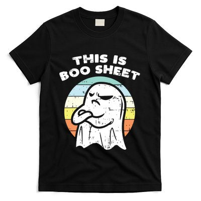 This Is Boo Sheet Ghost Retro Halloween Costume T-Shirt Hoodie Sweatshirt | TeeSparky.com