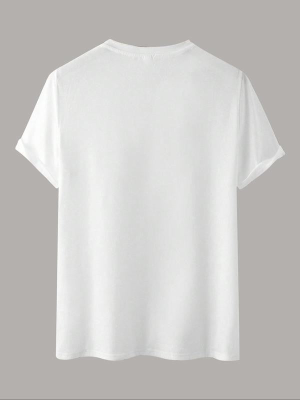 Women's Rose & Letter Print Round Neck Tee, Vintage Trendy Casual GraphicÂ Short Sleeve T-shirt For Daily Wear, Ladies Summer Outfit Valentine's Day, gift