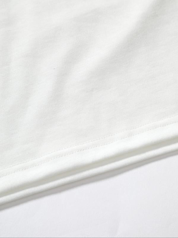 Women's Rose & Letter Print Round Neck Tee, Vintage Trendy Casual GraphicÂ Short Sleeve T-shirt For Daily Wear, Ladies Summer Outfit Valentine's Day, gift