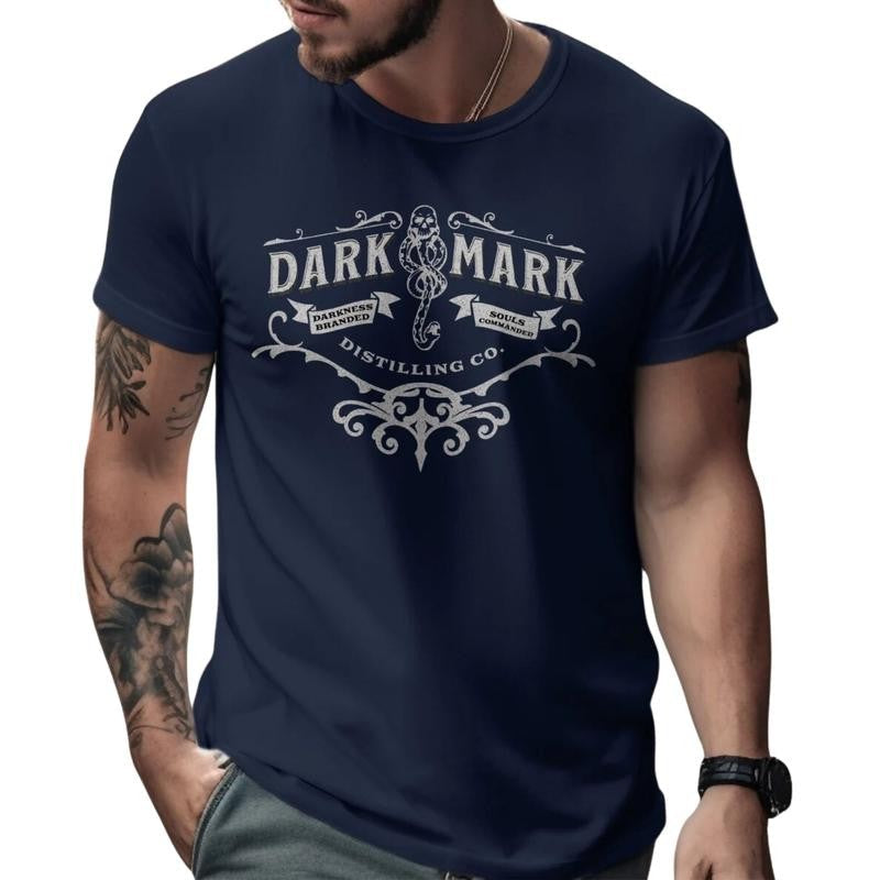 Harry Potter inspired Dark Mark Distilling Co. shirt, Vintage Slytherin Tee, Gift for the Harry Potter fans
