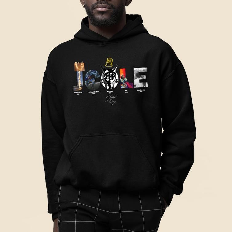 J Cole Albums Vintage Rap Tracklist Shirt