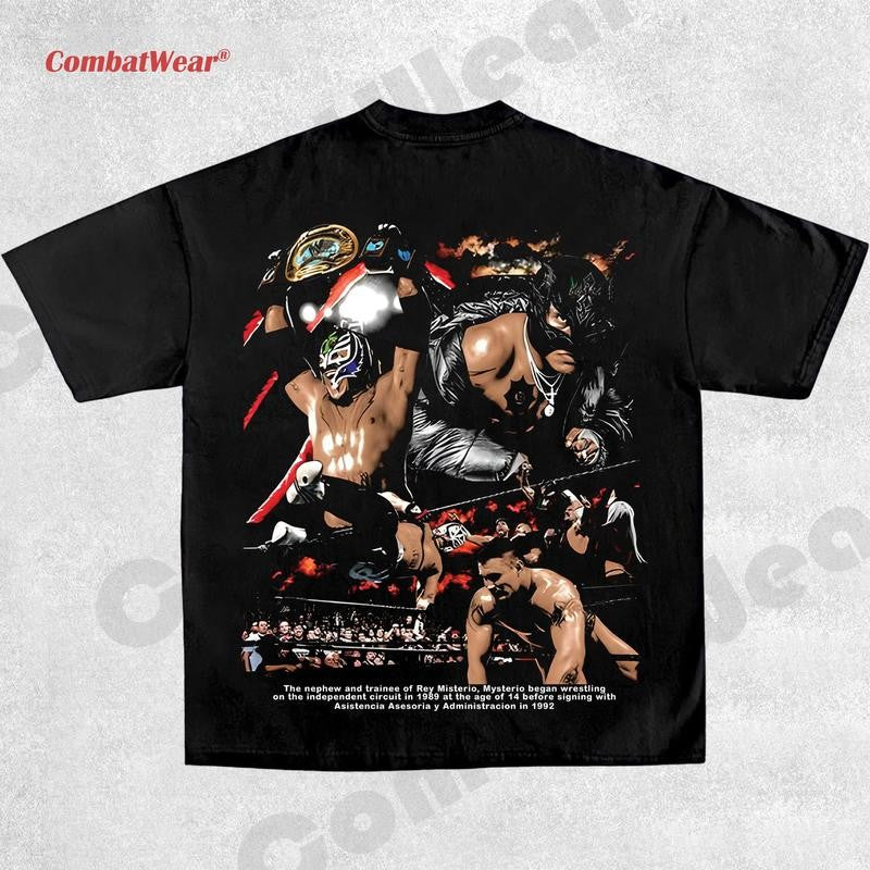 REY MISTERIO TEE , Wrestling Tee, Wrestling Graphic Tee, Wrestler Shirt, Sports Shirt, Vintage Wresting Shirt, Wrestling Gift