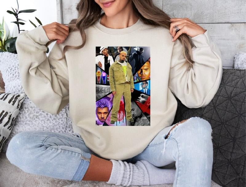 Vintage Chr1s Br0wn T-Shirt, Chr1s Br0wn Tee, Bootleg Hip Hop Shirt