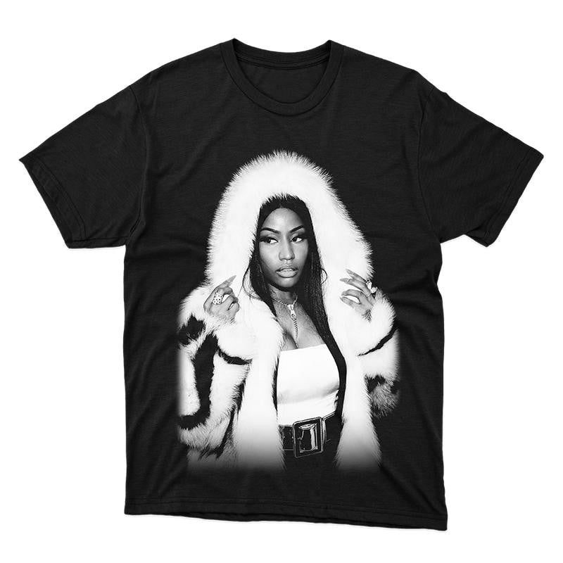 Nicki Mina Shirt Vintage Hip Hop Rap shirt Men Women Cotton Short Sleeve Oversized T Shirt Streetwear