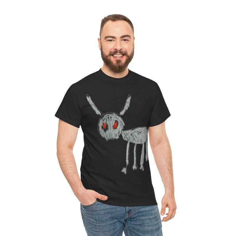 For All The Dogs Drake - Heavy Blendâ„¢ Graphic T-Shirt Casual Classic Cotton Menswear Retro Top Vintage Comfy Day Tshirt