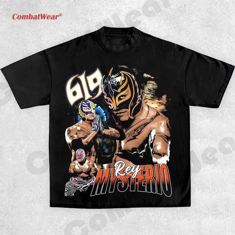 REY MISTERIO TEE , Wrestling Tee, Wrestling Graphic Tee, Wrestler Shirt, Sports Shirt, Vintage Wresting Shirt, Wrestling Gift