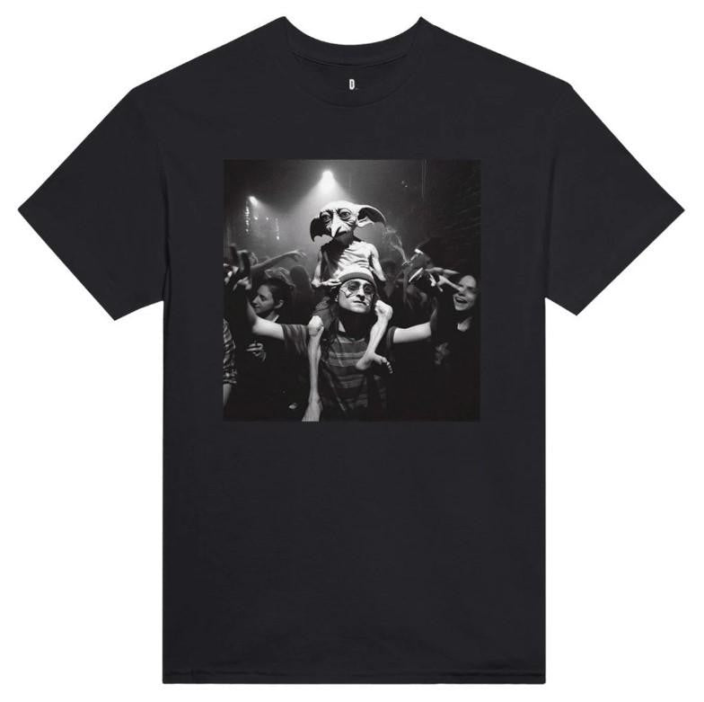 Harry Potter and Dobby Shirt, Harry Potter Funny Tee, Funny Meme Shirt, Vintage Style Shirt, Walter White Shirt, Movie Parody Shirt Round Neck Casual