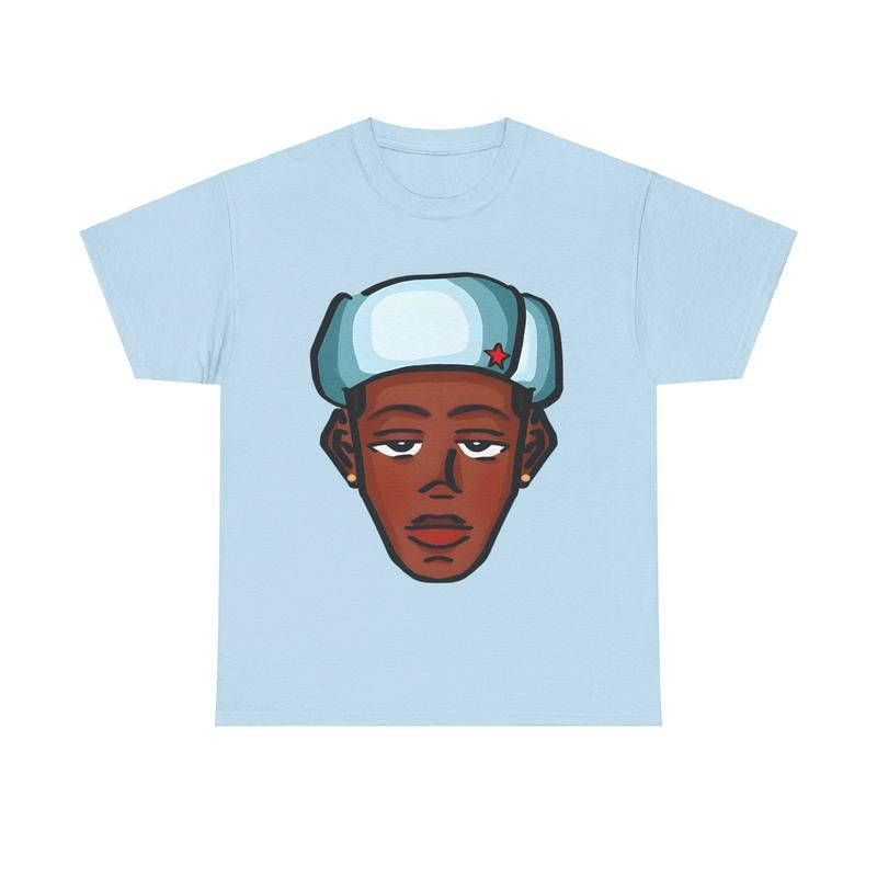 Tyler Vintage Animated Graphic Tee Casual Cotton Menswear Top Classic Smooth Underwear Man Tshirt Streetwear Crewneck Shortsleeve T-Shirt