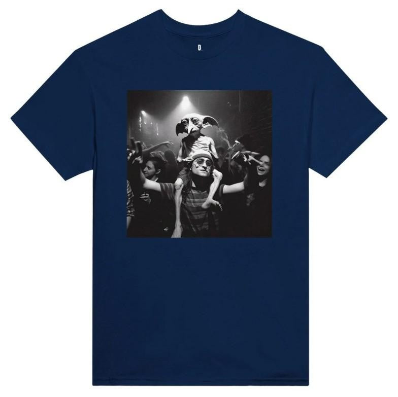 Harry Potter and Dobby Shirt, Harry Potter Funny Tee, Funny Meme Shirt, Vintage Style Shirt, Walter White Shirt, Movie Parody Shirt Round Neck Casual