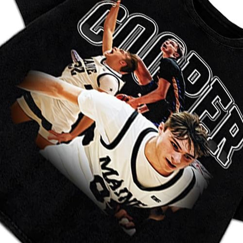 Cooper Flagg Coop Vintage Style Basketball 90's Graphic Design T-Shirt Crewneck Cotton