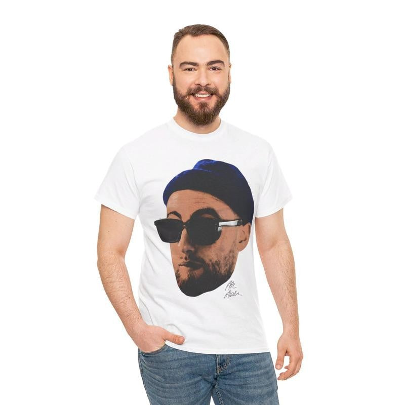 Mac Miller T-Shirt Rare Concert Merch Rap Tee Hip Hop Graphic Tour Rap Style TShirt  Cotton Menswear