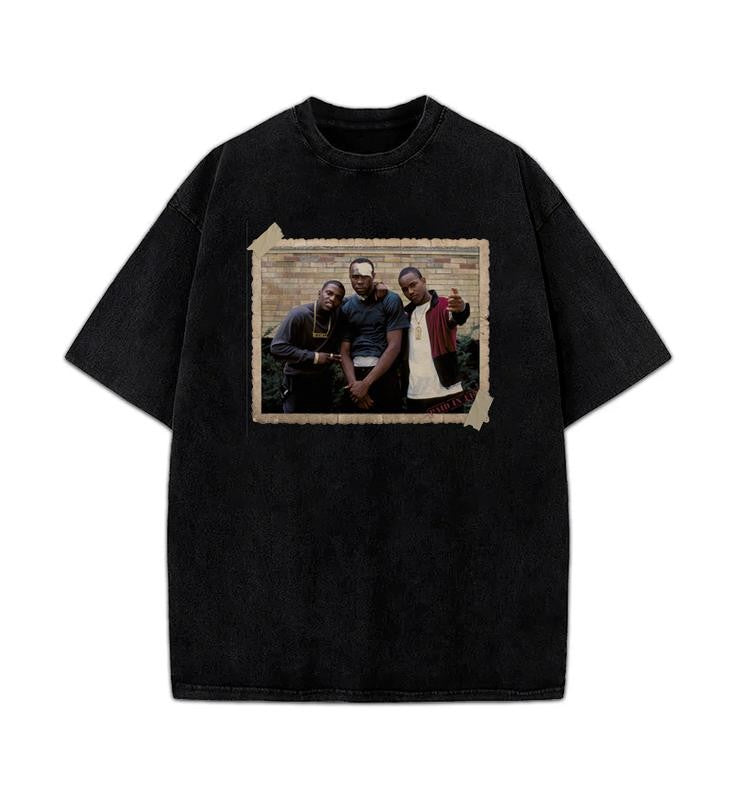 PAID IN FULL Mitch Ace & Rico Vintage Photo Classic Hood Hip Hop Movie T-Shirt Crewneck Cotton Streetwear