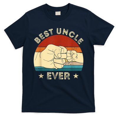 Vintage Best Uncle Ever Fist Bump Funny Uncle Fathers Day T-Shirt