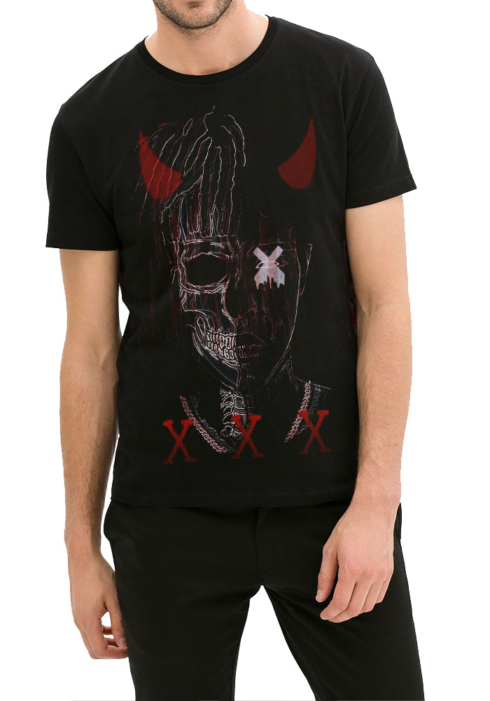 Xxxtentacion Half Sleeve Black T-Shirt Style002 Hoodie, Sweatshirt | TeeSparky.com